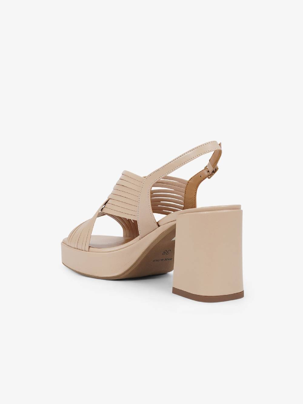 SORELLI Sandali con plateau 2229/LIVIA donna pelle beige Promozione Limitata