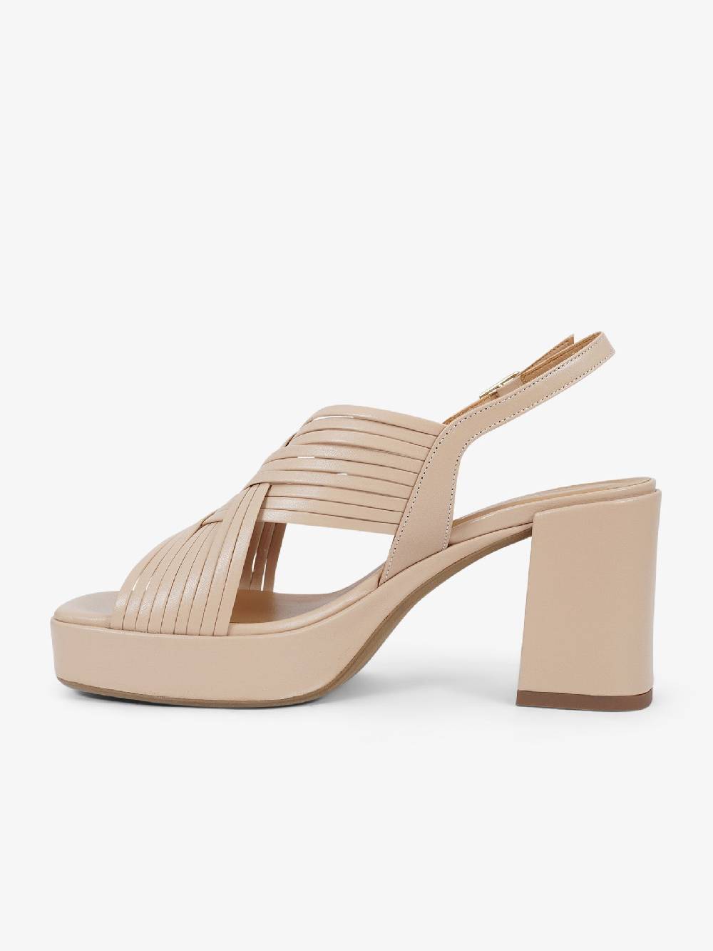 SORELLI Sandali con plateau 2229/LIVIA donna pelle beige Promozione Limitata