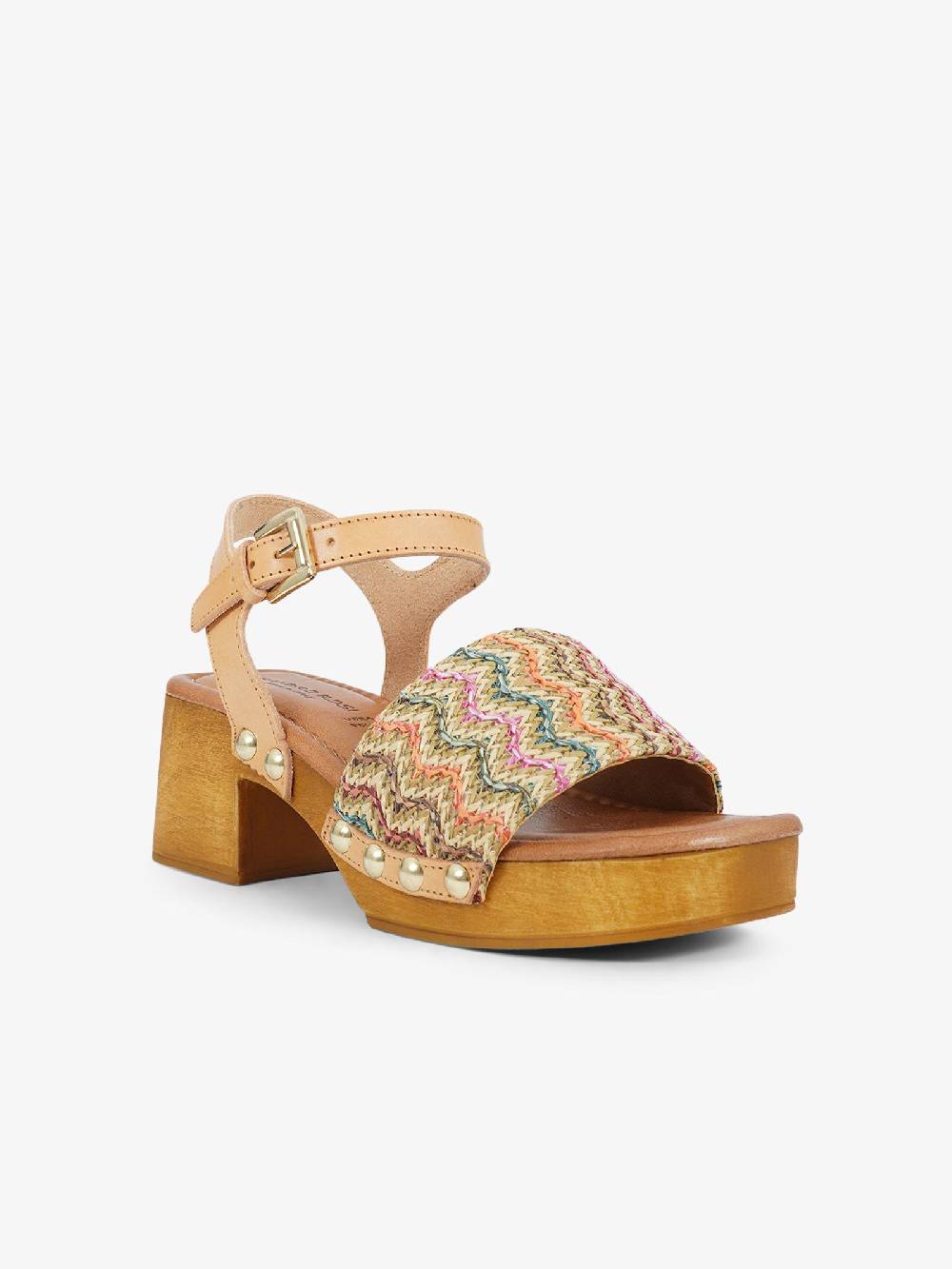 SANDRO ROSI Sandali con plateau Caraibi 8926 donna rafia multicolor Sottocosto