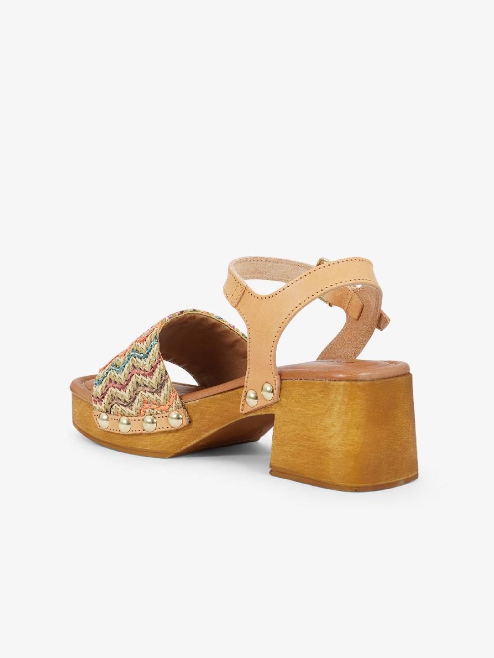 SANDRO ROSI Sandali con plateau Caraibi 8926 donna rafia multicolor Sottocosto