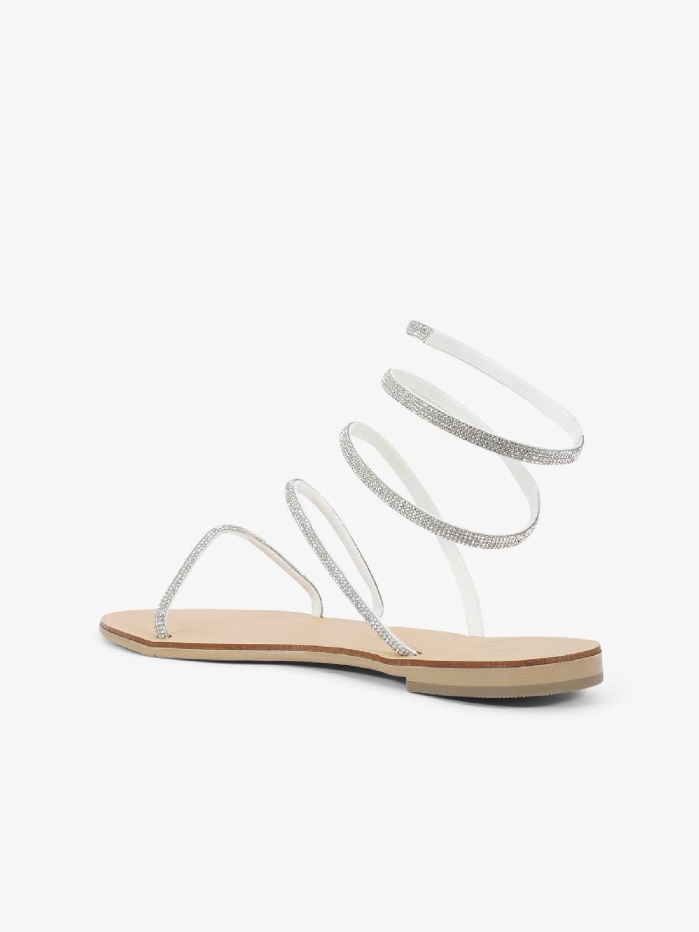 NICOLAS LAINAS Sandali bassi Crystal 64-CE donna argento Outlet