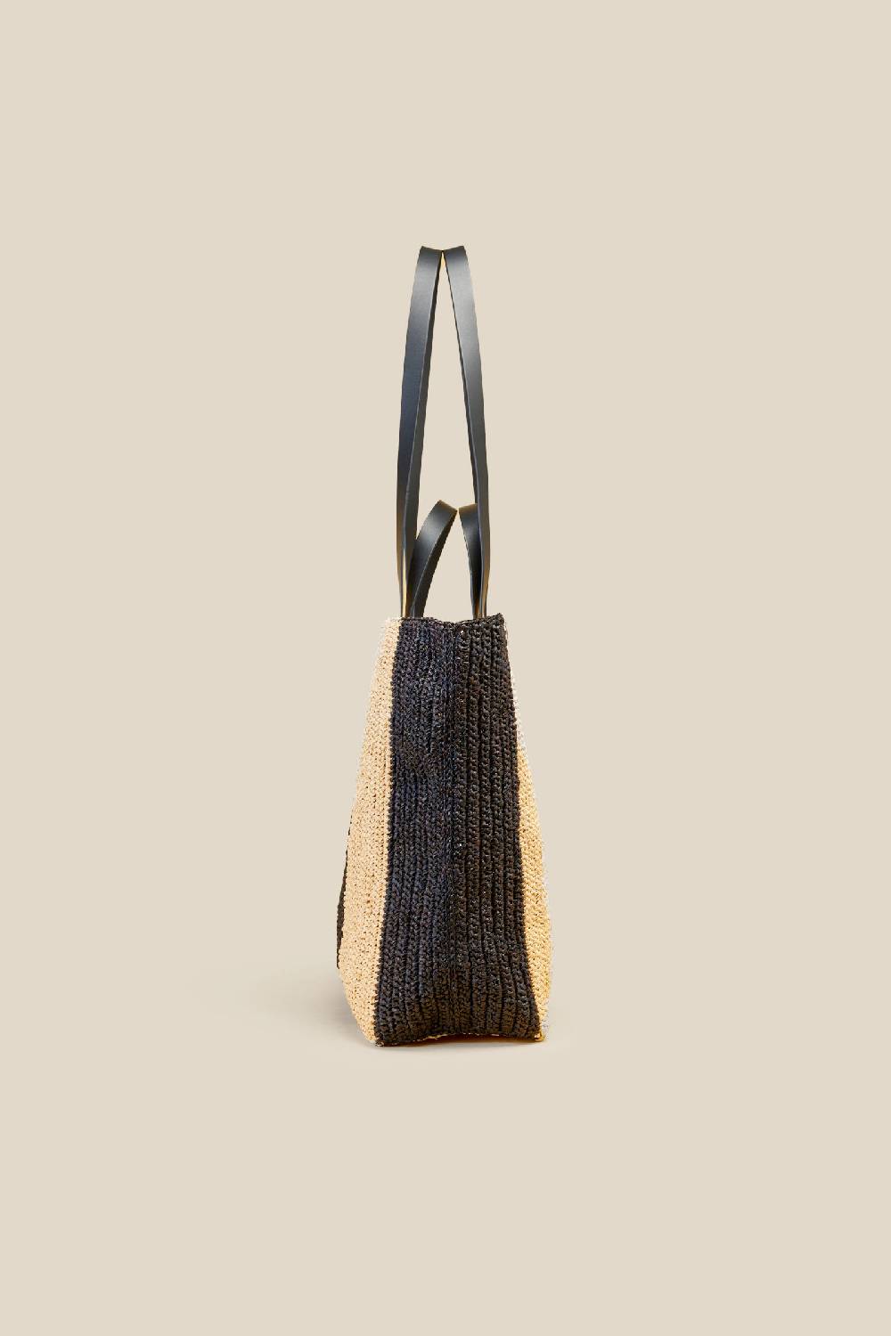 Liviana Conti MAXI TOTE A RIGHE S4AA4SA84A15-Y.NR Economico