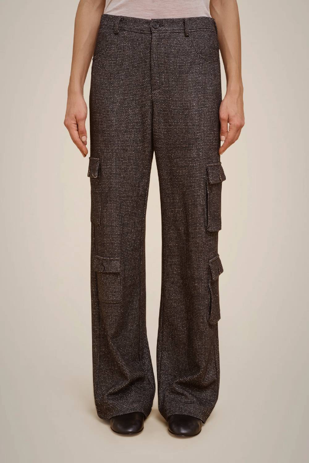 Liviana Conti PANTALONE CARGO PANNO CASHMERE W4FF4WL38SAL-3.42 Offerta settimanale