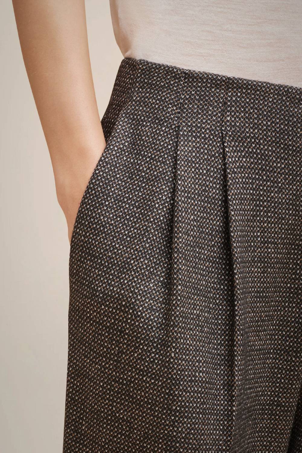 Liviana Conti PANTALONE PIEGHE PANNO CASHMERE W4FF4WL39SAL-3.38 Outlet