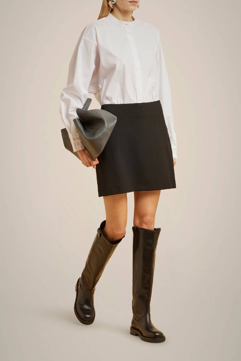 Liviana Conti CAMICIA CON COLLETTO ALLA COREANA W4LL4WK09A01-0.38 Online Outlet