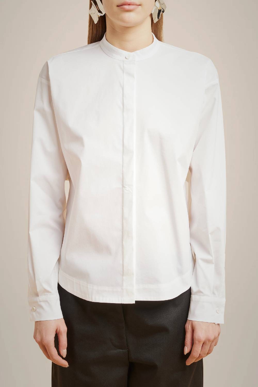 Liviana Conti CAMICIA CON COLLETTO ALLA COREANA W4LL4WK09A01-0.38 Online Outlet