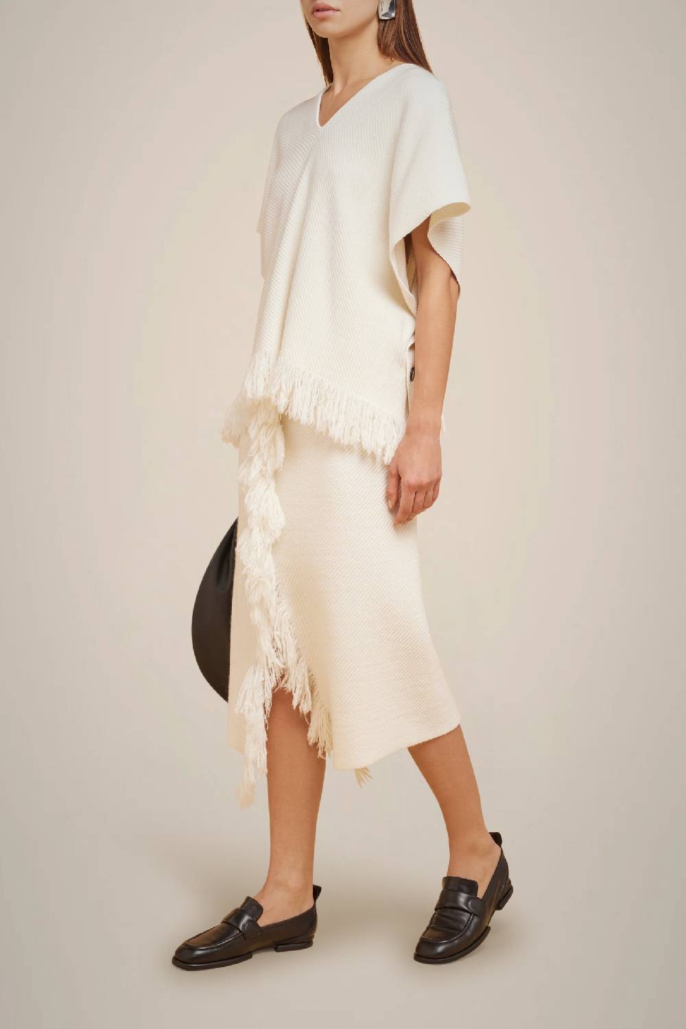 Liviana Conti GILET CON FRANGE W4FF4WB33A08-1.XS Offerta speciale della fabbrica