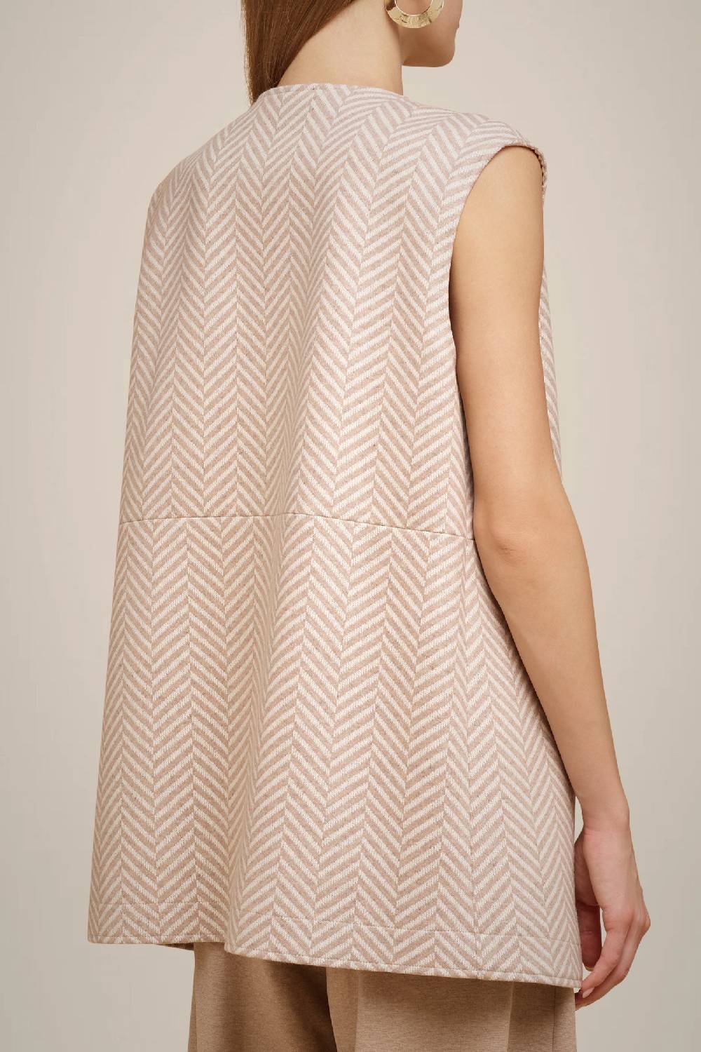 Liviana Conti GILET LUNGO PANNO CASHMERE W4FF4WL266-RSC.38 Solo un giorno rimasto