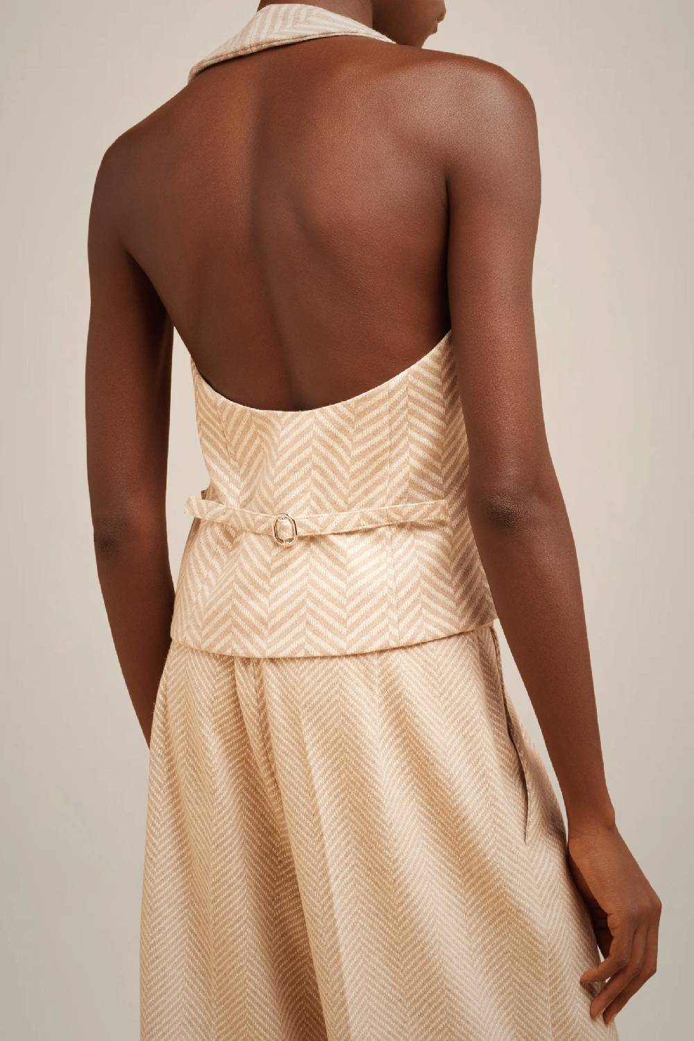 Liviana Conti GILET HALTER PANNO CASHMERE W4FF4WL256-RSC.38 Super sconto