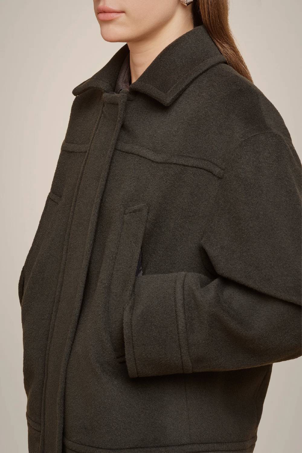 Liviana Conti GIACCA IN PANNO CASHMERE W4FF4WL45S89-0.38 In vendita