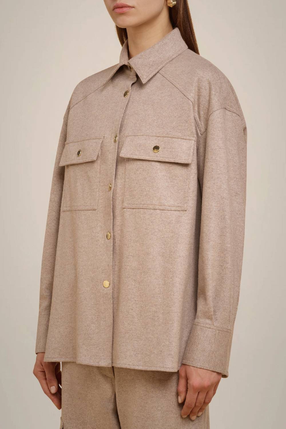 Liviana Conti CAMICIA IN PANNO CASHMERE W4FF4WN20W69-0.38 In Linea