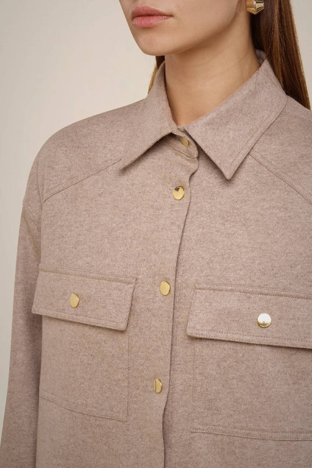 Liviana Conti CAMICIA IN PANNO CASHMERE W4FF4WN20W69-0.38 In Linea