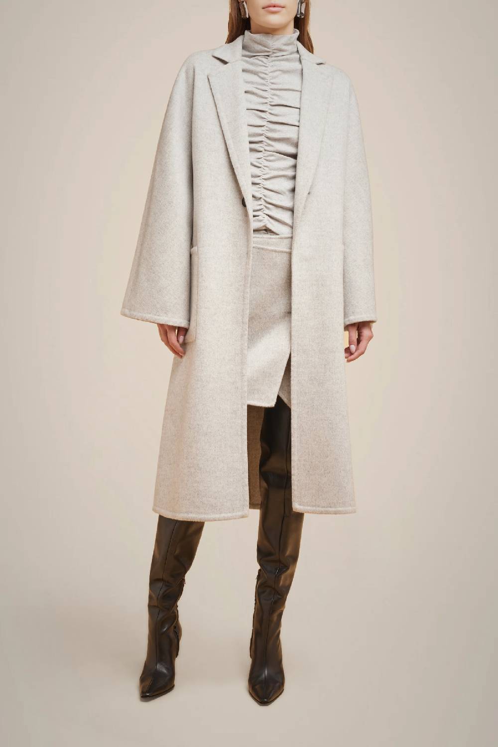 Liviana Conti CAPPOTTO MONOPETTO 100% LANA W4FF4WW52X47-0.40 Soddisfazione Garantita