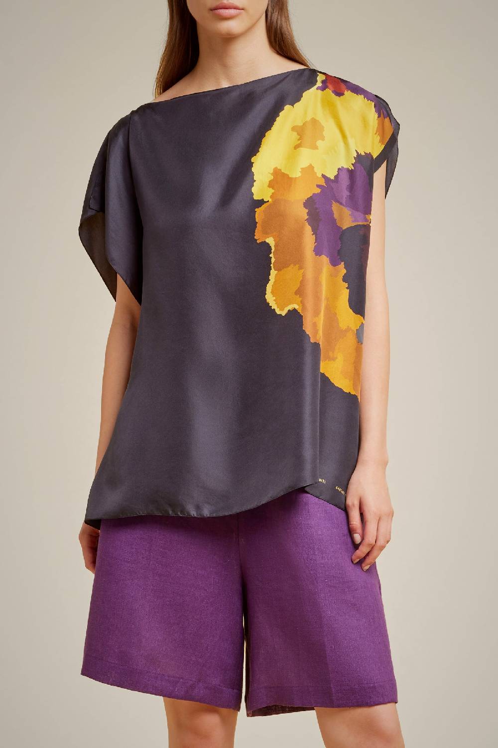 Liviana Conti FOULARD/ T-SHIRT S4AA4SF79FIOR6.NR Discount Store per i nuovi prodotti