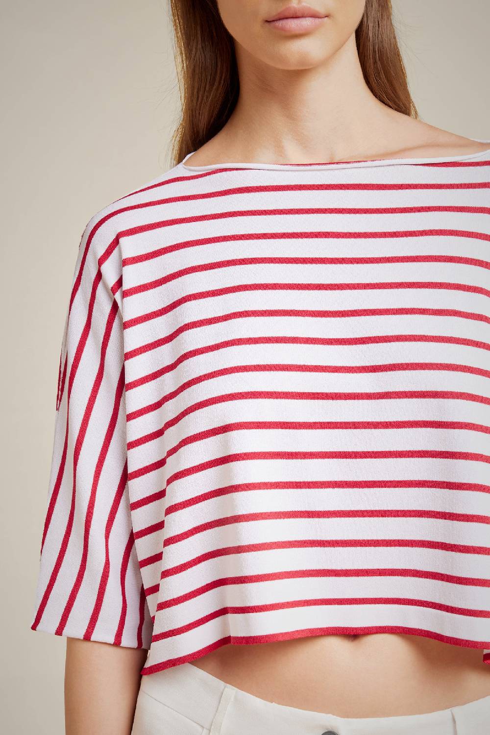Liviana Conti MAGLIA CROCE RIGATA S4LL4SA60A01G2.S Offerta Giorno del Papà