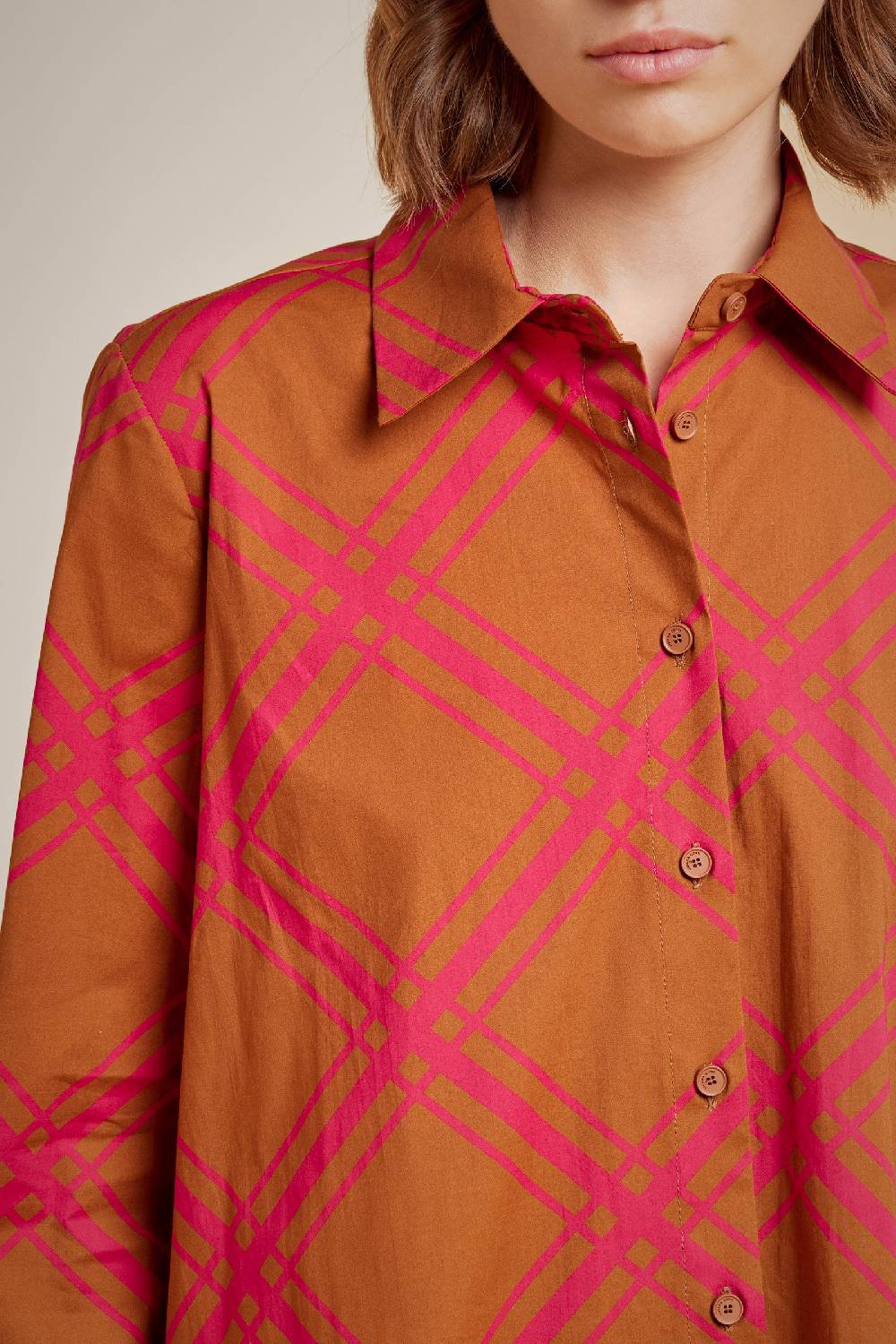 Liviana Conti CAMICIA S4LL4SU101-CHK.38 Offerta San Valentino