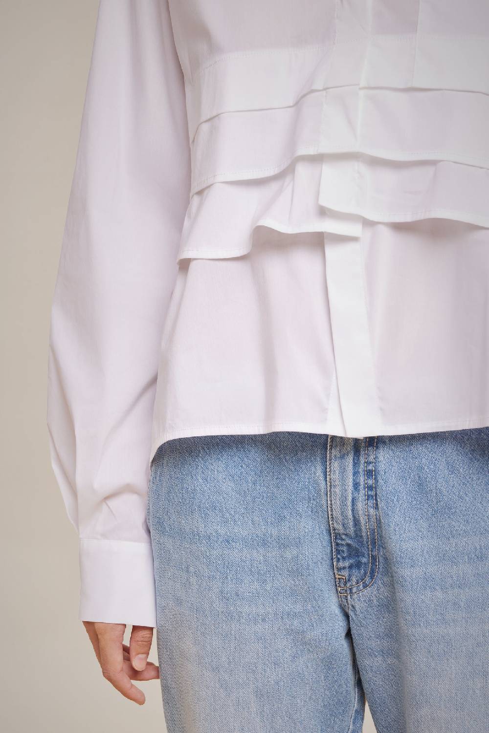 Liviana Conti CAMICIA CON TULLE S4LL4SK07A01-0.38 Smaltimento dello stoccaggio