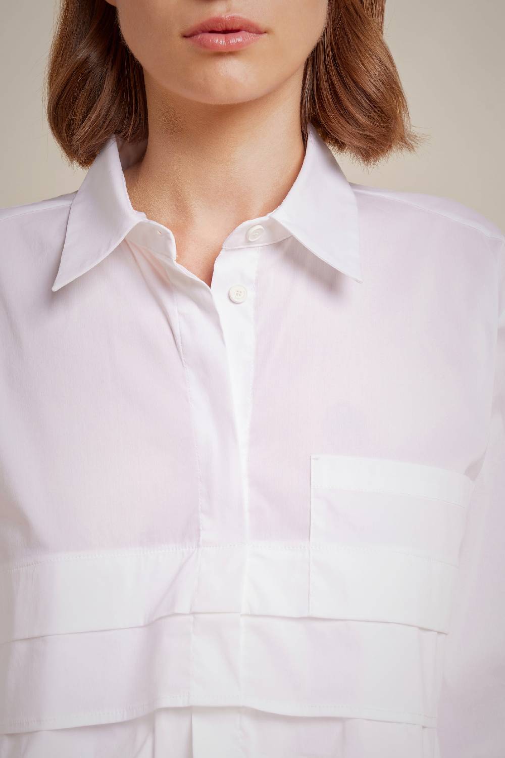 Liviana Conti CAMICIA CON TULLE S4LL4SK07A01-0.38 Smaltimento dello stoccaggio