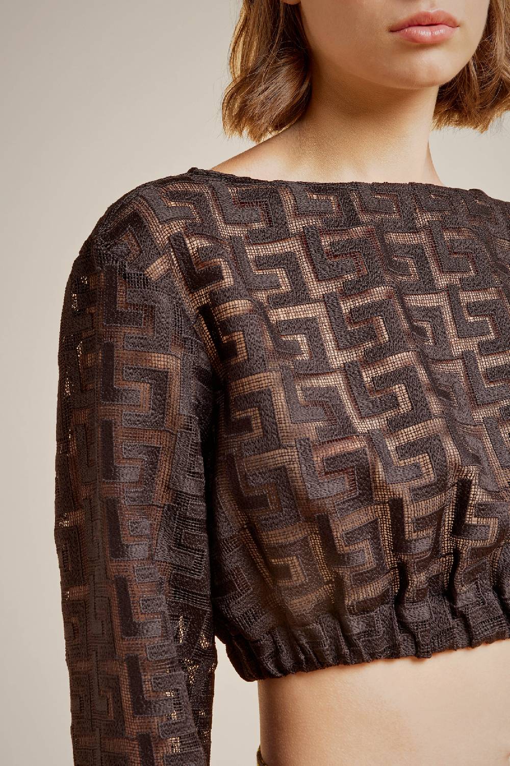 Liviana Conti BLUSA MACRAME' S4LL4SQ08W37-0.38 Offerta