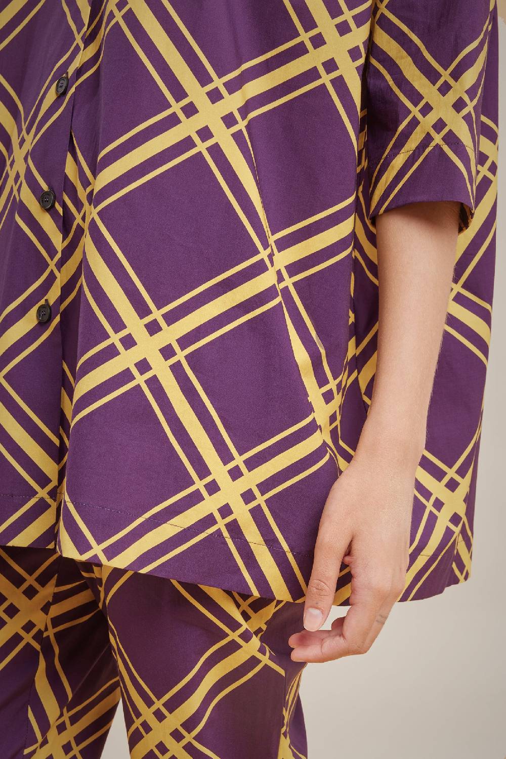 Liviana Conti CAMICIA MANICA CORTA S4LL4SU092-CHK.40 Offerta speciale