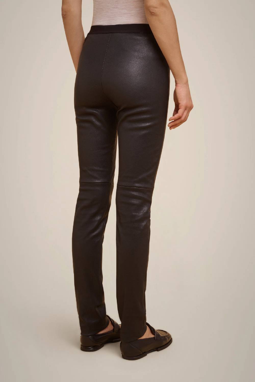 Liviana Conti LEGGINGS IN VERA PELLE W4FF4WX05Y69-0.38 Vendita calda