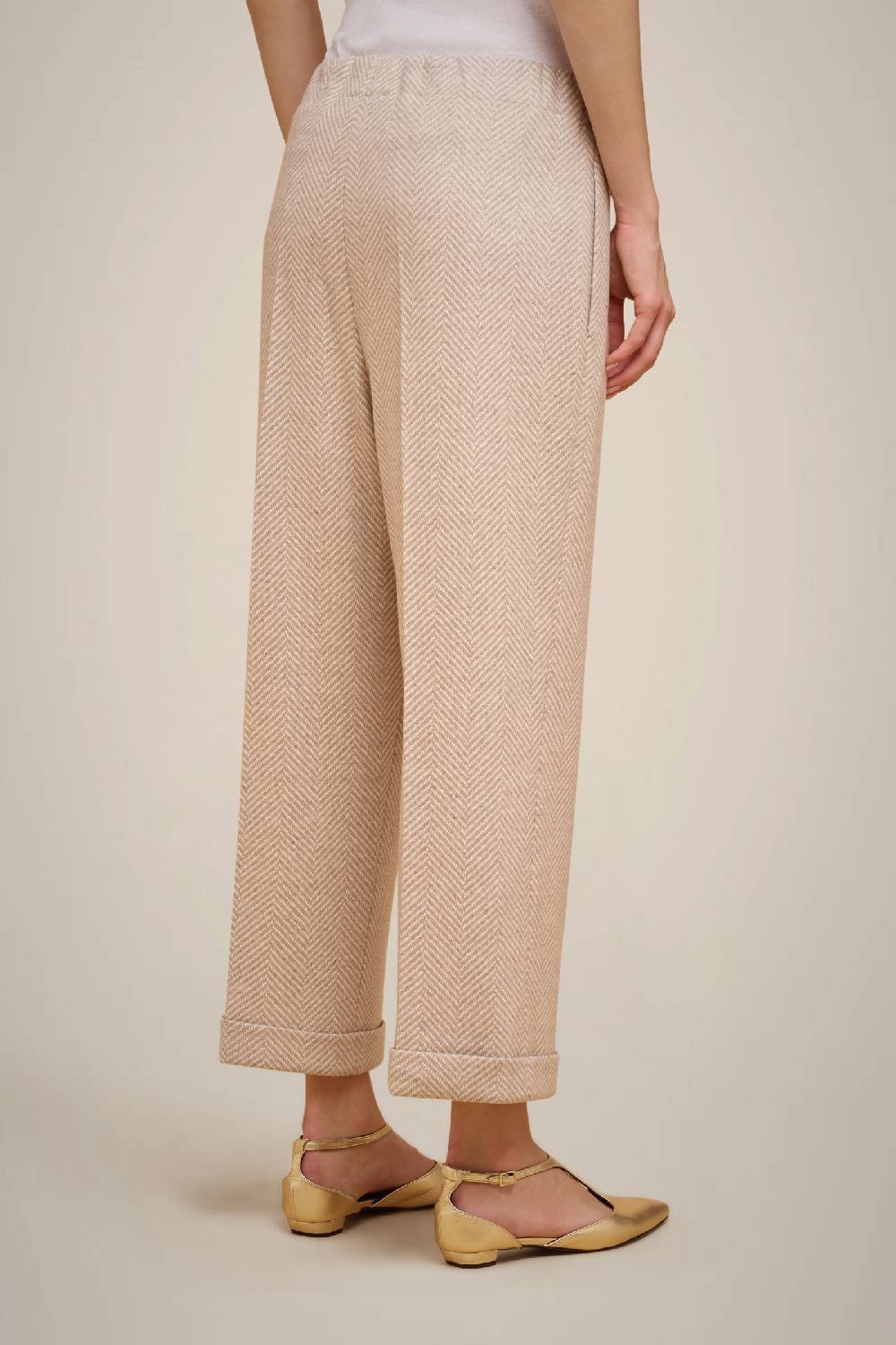 Liviana Conti PANTALONE CROP PANNO CASHMERE W4FF4WL417-RSC.38 Nuovi prodotti