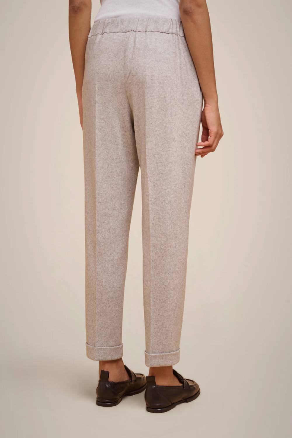 Liviana Conti PANTALONE COULISSE IN PANNO CASHMERE W4FF4WN38X47-0.38 Rilascio limitato