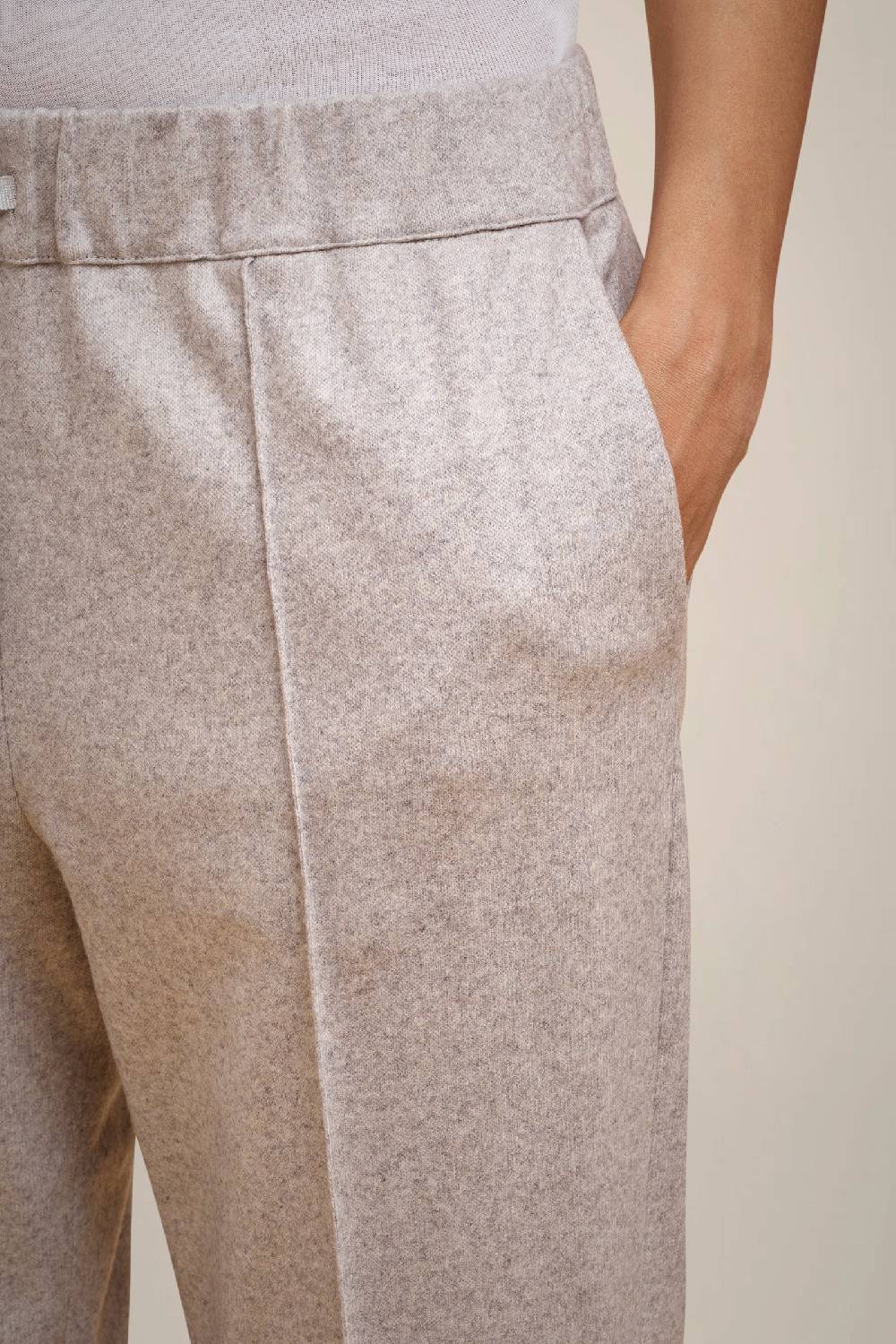 Liviana Conti PANTALONE COULISSE IN PANNO CASHMERE W4FF4WN38X47-0.38 Rilascio limitato