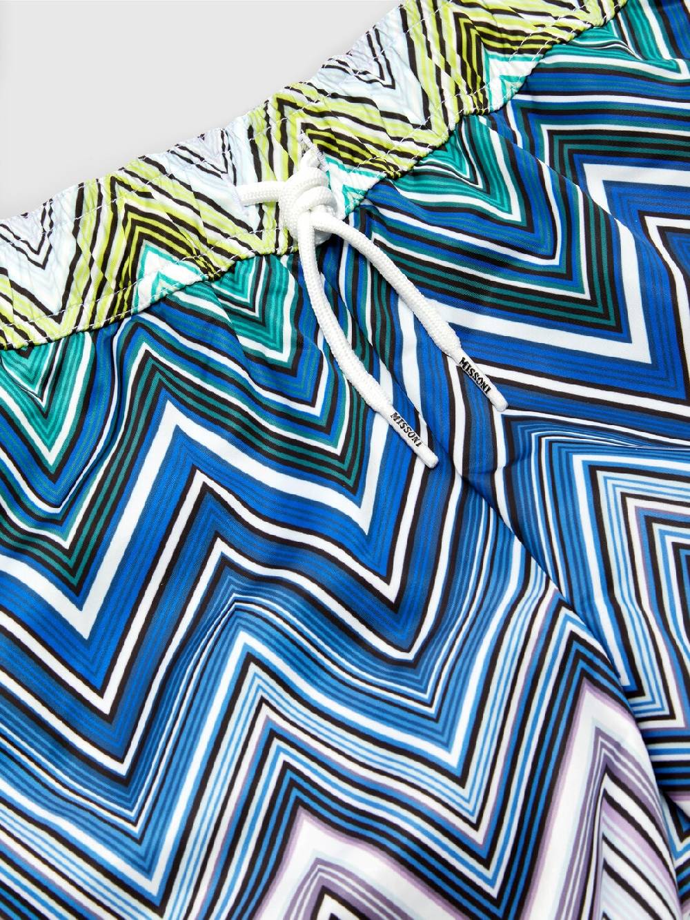 M Missoni Boxer mare con motivo chevron e scritta logo Spedizione Gratuita