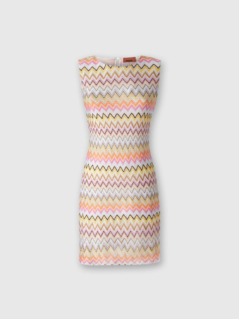 M Missoni Mini-abito senza maniche in viscosa zig zag Promozione Limitata