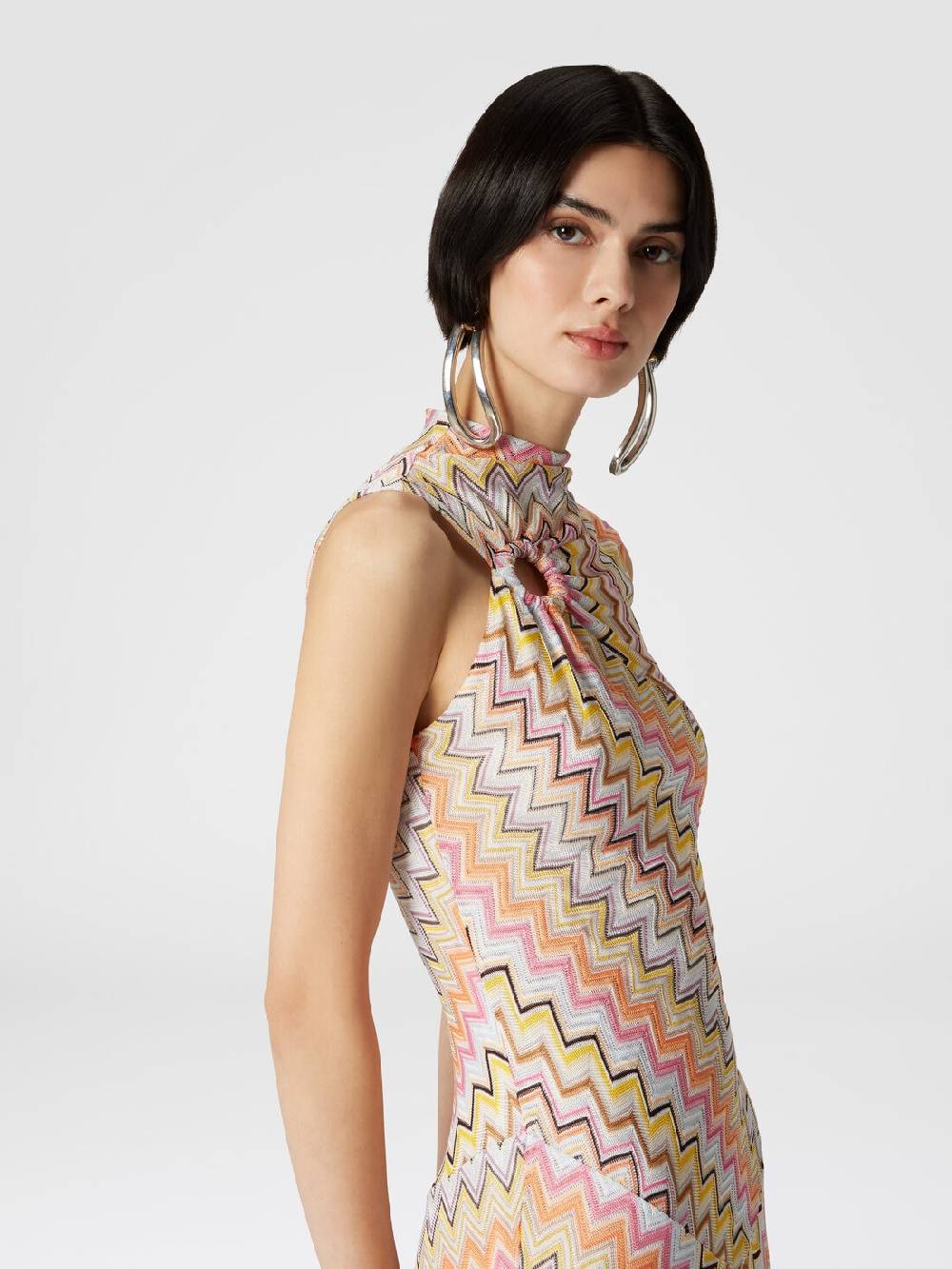 M Missoni Abito lungo senza maniche con scollatura arricciata Shopping Online
