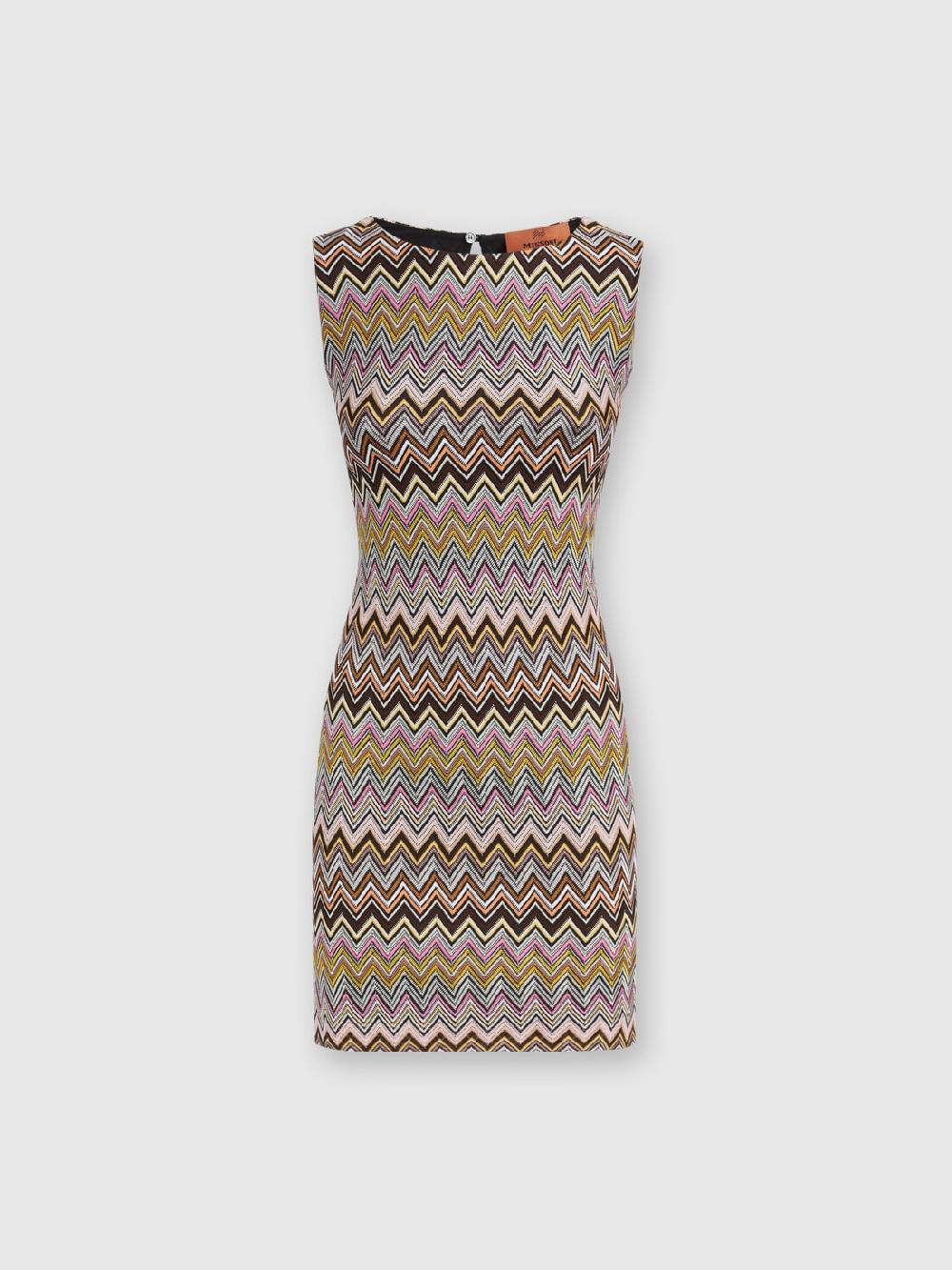 M Missoni Mini-abito senza maniche in viscosa zig zag Sottocosto