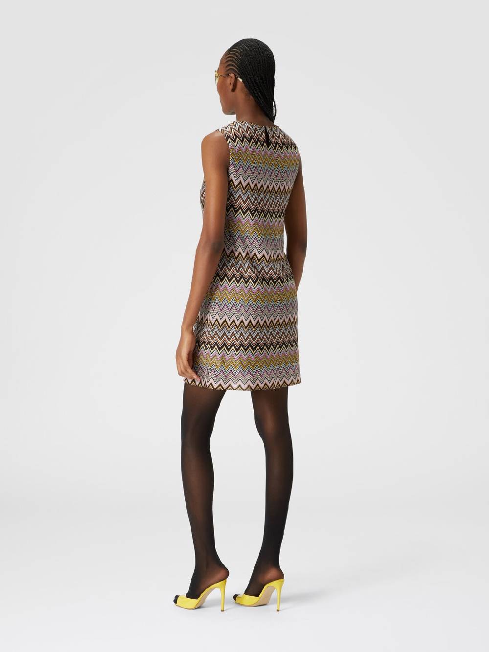M Missoni Mini-abito senza maniche in viscosa zig zag Sottocosto