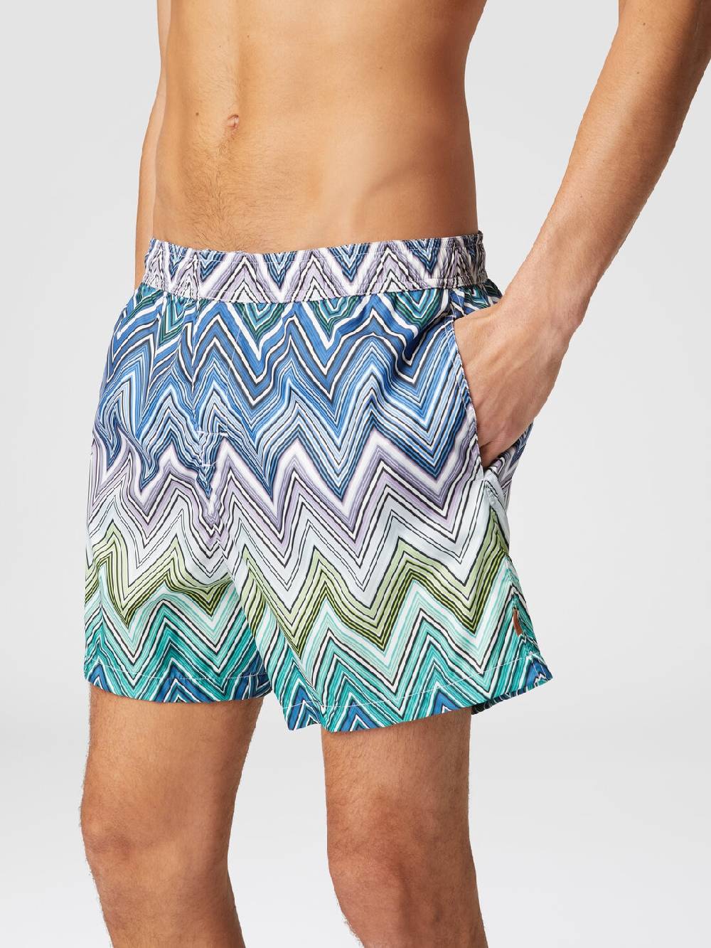 M Missoni Boxer mare con stampa macro zig zag Presa