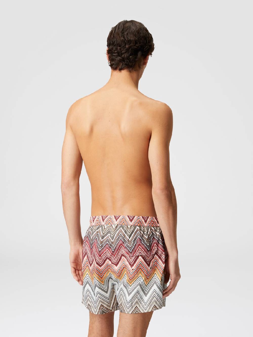 M Missoni Boxer mare con stampa macro zig zag Offerta
