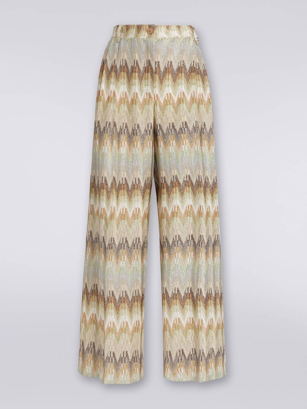 M Missoni Pantaloni classici in viscosa zig zag con lurex Vendite Flash