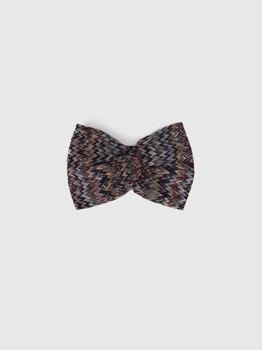 M Missoni Fascia in viscosa chevron con lurex Italy