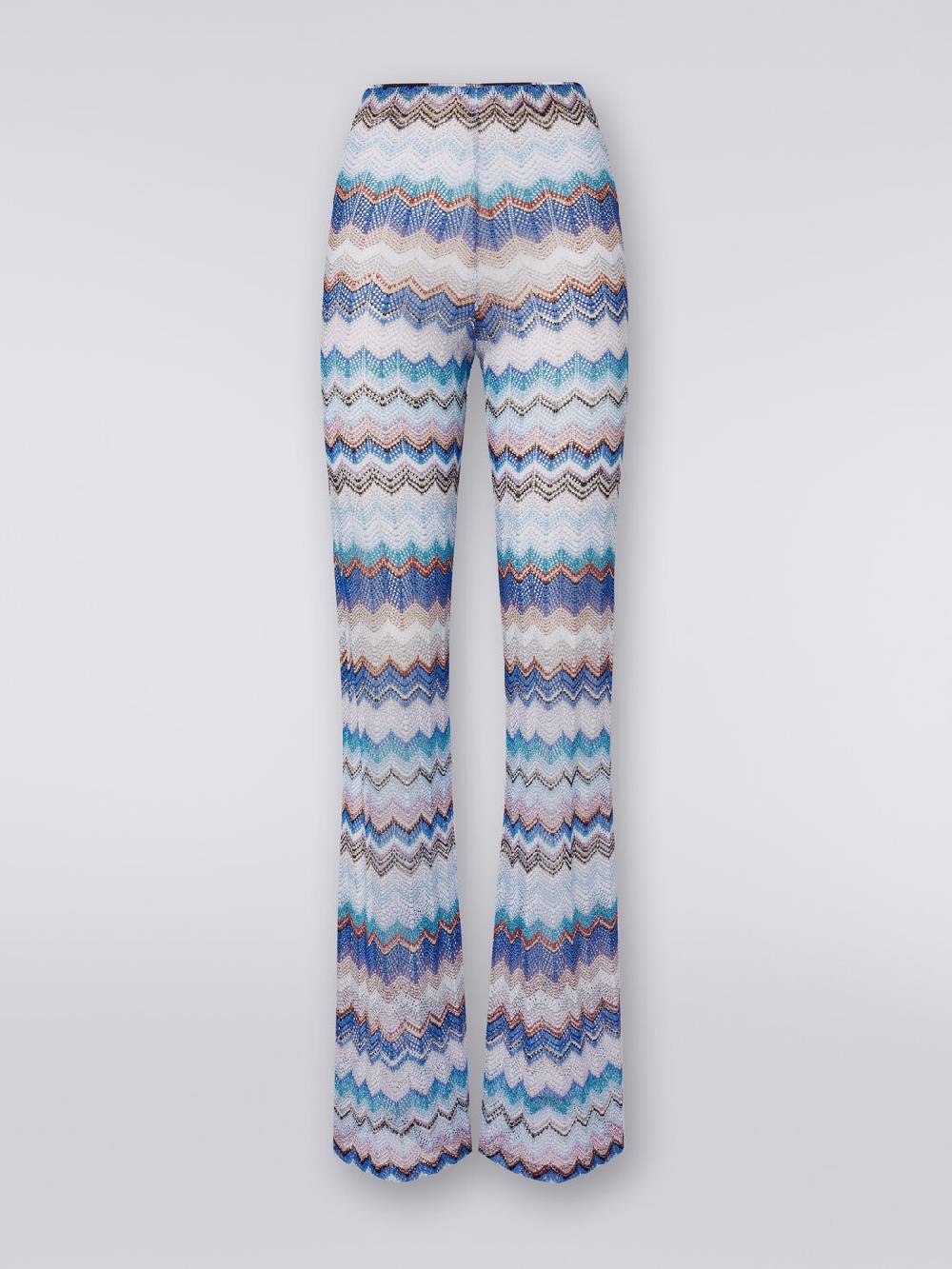 M Missoni Pantaloni copricostume in crochet zig zag con lurex 2025
