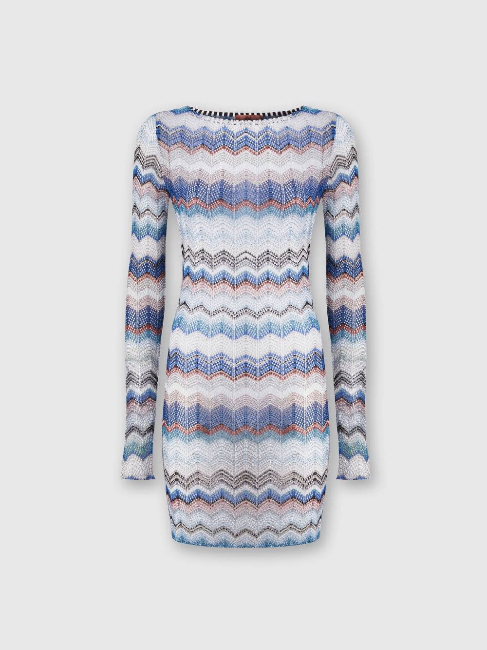 M Missoni Abito crochet zig zag con lurex Shopping online