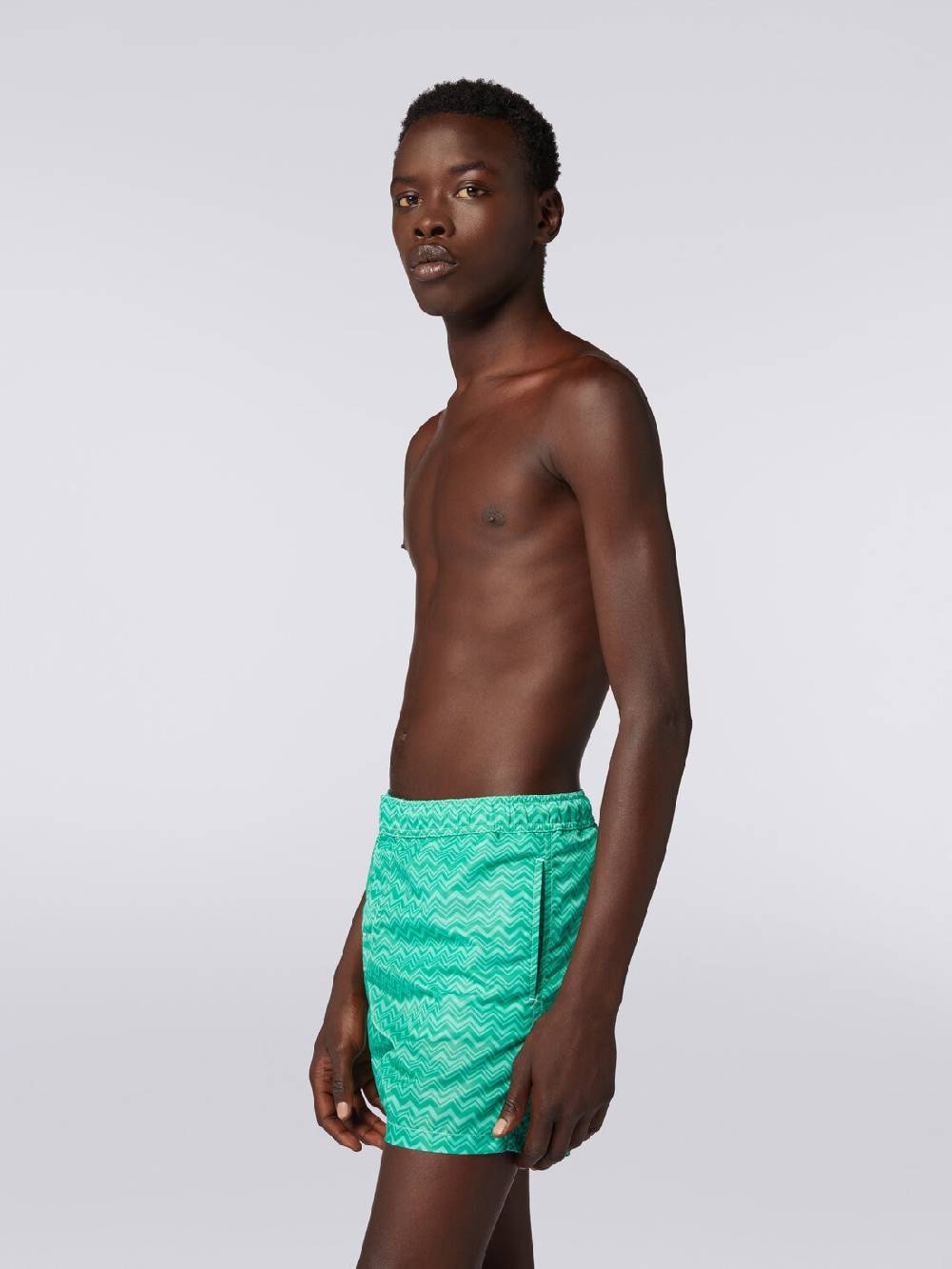 M Missoni Boxer mare con stampa zig zag tonale Affare Del Giorno