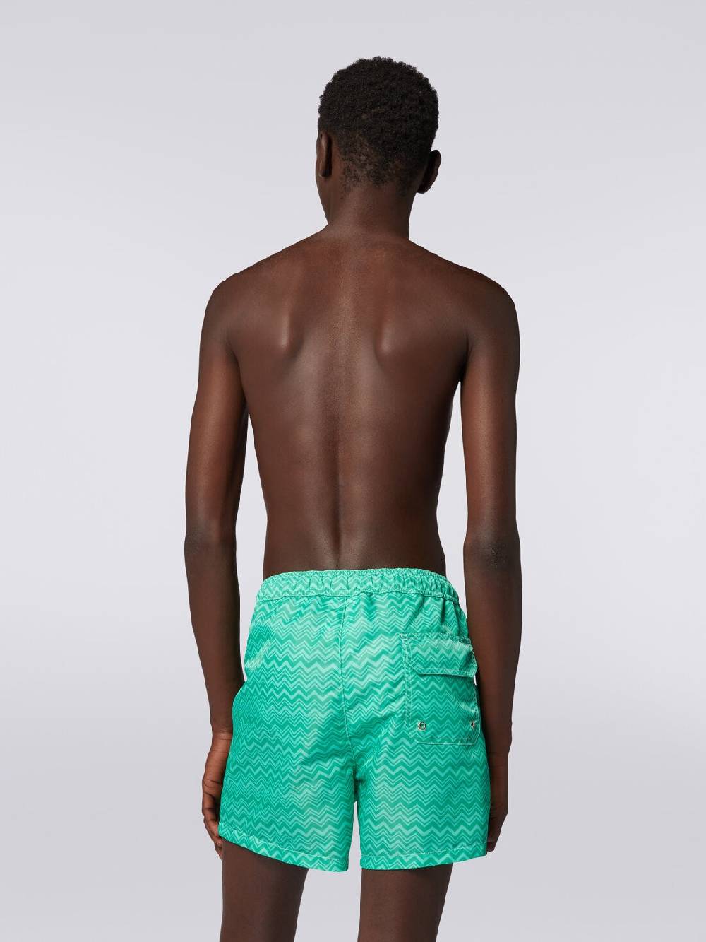 M Missoni Boxer mare con stampa zig zag tonale Affare Del Giorno