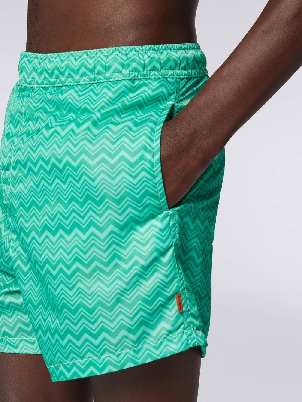 M Missoni Boxer mare con stampa zig zag tonale Affare Del Giorno