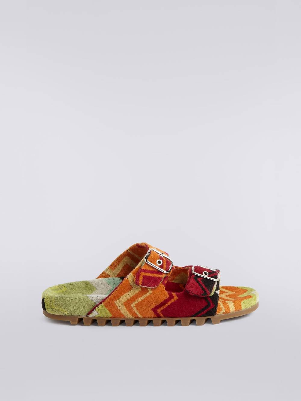 M Missoni Sandali con doppia fascia in spugna zig zag Sottocosto
