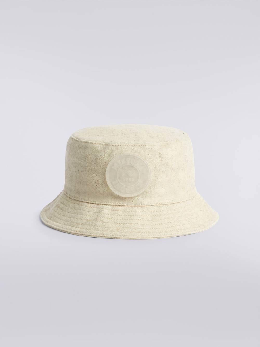 M Missoni Bucket hat in misto lana con patch logo Novità
