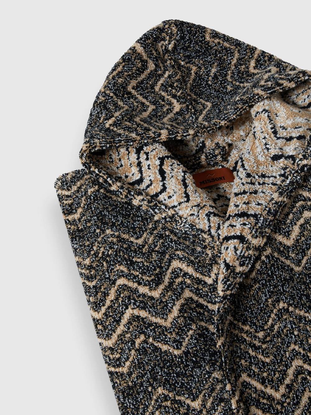 M Missoni Accappatoio Azul in spugna di cotone chevron In Vendita