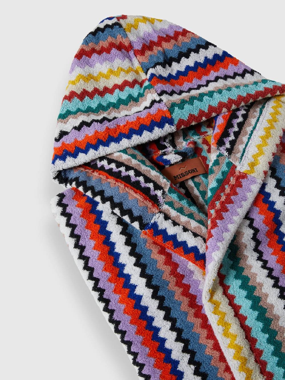 M Missoni Accappatoio Riverbero in spugna di cotone zig zag Hotsell