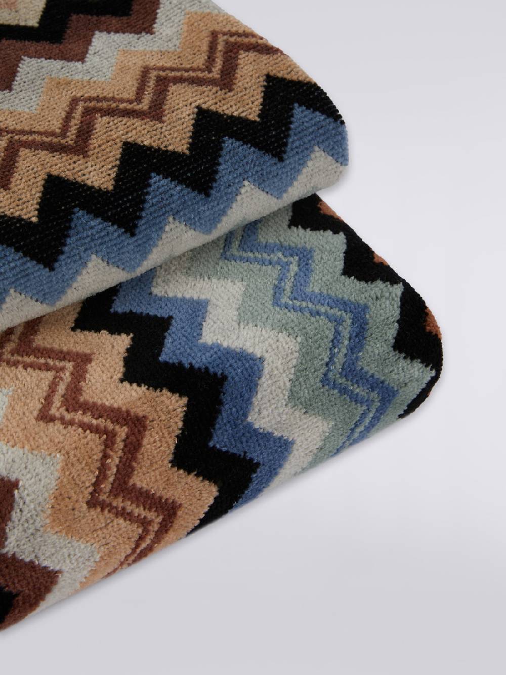 M Missoni Coppia di asciugamani in spugna di cotone Adam Vendita Calda