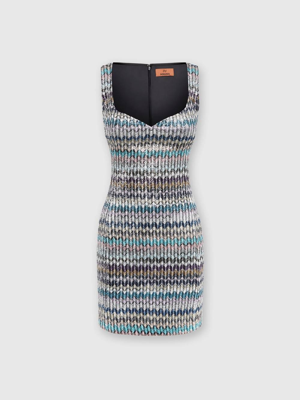 M Missoni Mini-abitoin maglia lamé con scollatura a cuore Vendita