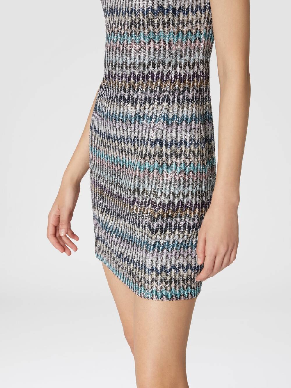 M Missoni Mini-abitoin maglia lamé con scollatura a cuore Vendita