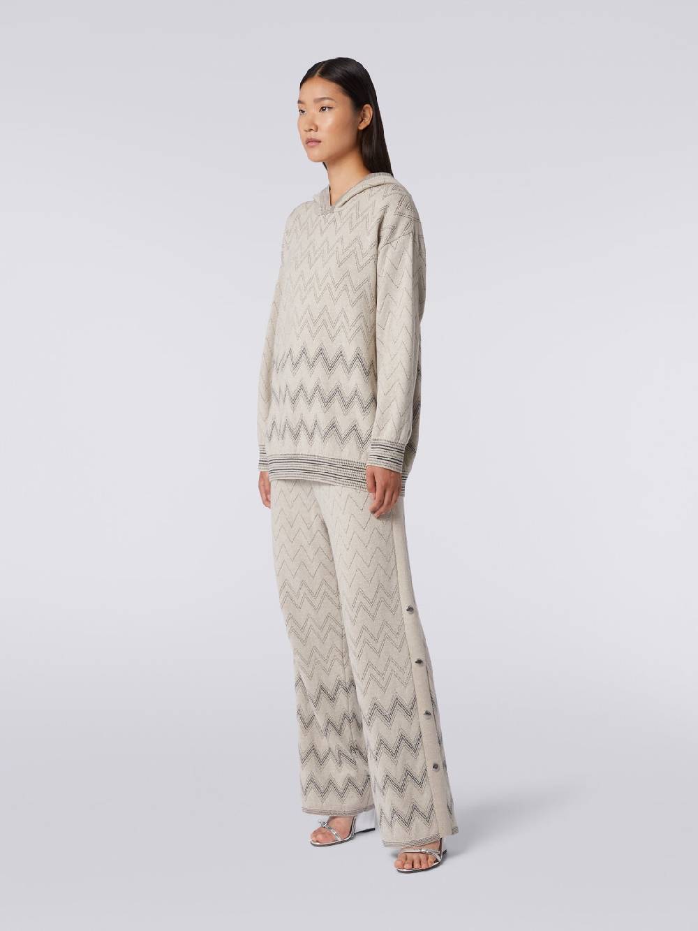 M Missoni Pullover in misto lana zig zag con lurex Consegna Veloce